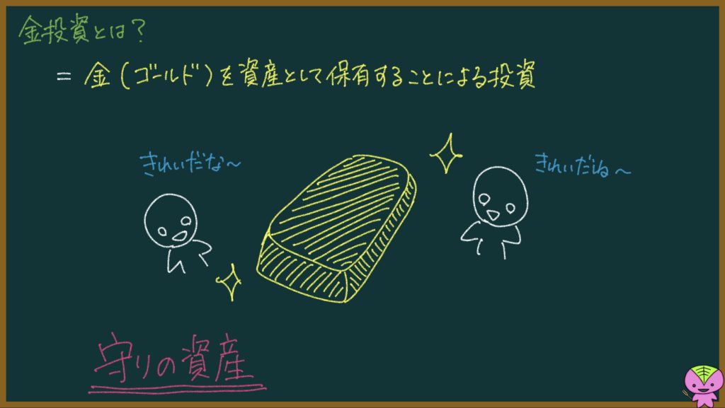 金投資についての説明画像