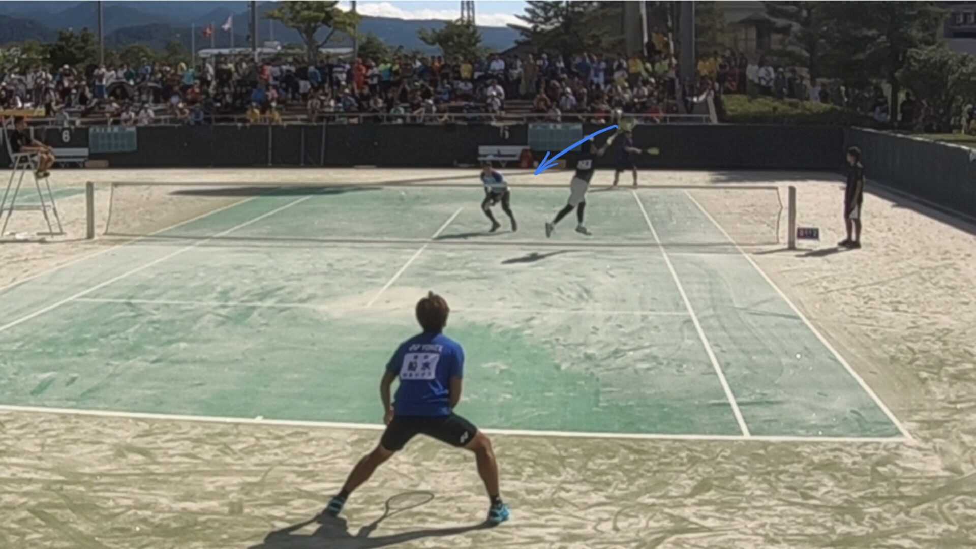 【ソフトテニス】正クロス展開からの仕掛け方（右ストレートボレー）｜もちおスクール